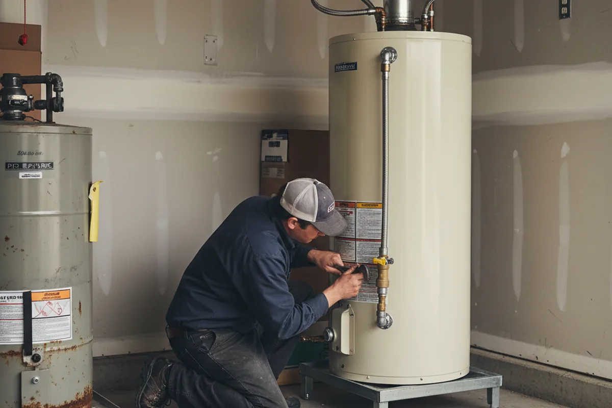 Water heater and shutoff valve replacement in Newburyport